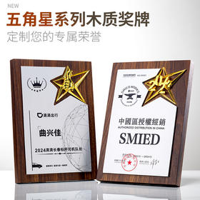 授权牌奖牌匾五角星铝板五角星大拇指合作商会加盟代理经销商证书