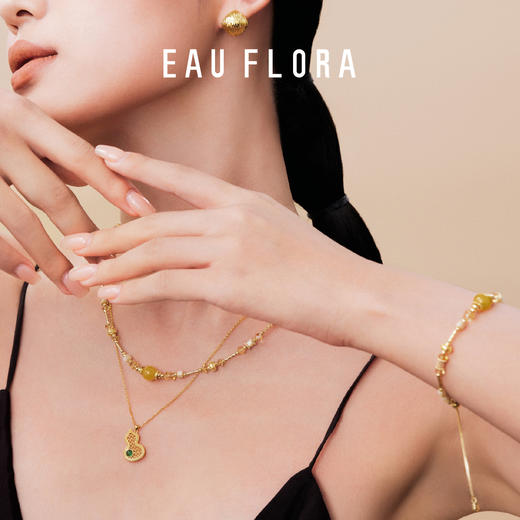 【金喜】黄水晶＋蜜蜡项链 商品图2