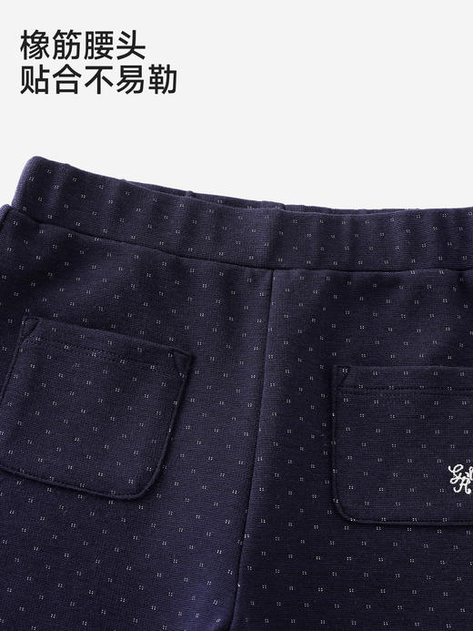 英氏女童微喇花边长裤春夏新款儿童百搭波点休闲裤子YRKCJ1S001A 商品图3