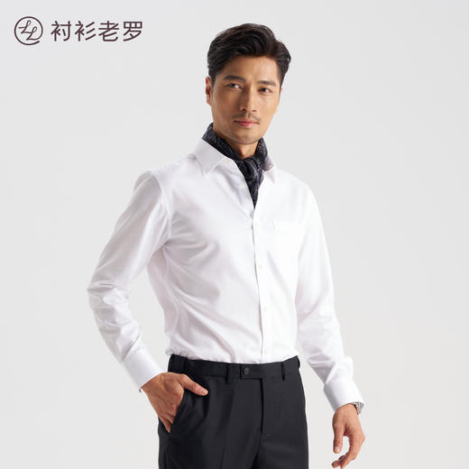 100支双股口袋衬衫257B0F628L长绒棉DP免烫衬衫天然透气[门店专款] 商品图1