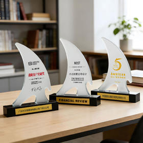 水晶奖杯帆船一帆风顺创意年会企业颁奖授权加盟代理优秀员工奖杯