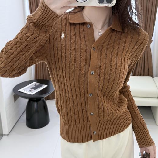 【只可换码 不退货】拉夫劳伦 绞花翻领开衫 渠道货无领标！！！（EJ） 商品图6