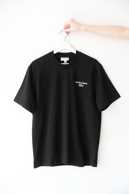 背后印花tee，胸口小标刺绣。复古设计基础款圆领全棉短袖E011568 商品图7