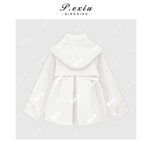 04-2潘依绣丁丁宠粉设计感斗篷翻领连帽冲锋衣外套 GH100 商品图1