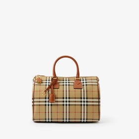BURBERRY 巴宝莉 女士中号格纹保龄球提挎包 格子 8092085 A9534