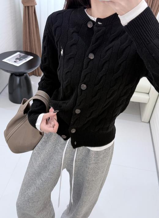 【只可换码 不退货】拉夫劳伦 羊绒小马绞花开衫 渠道货无领标！！！（EJ） 商品图2