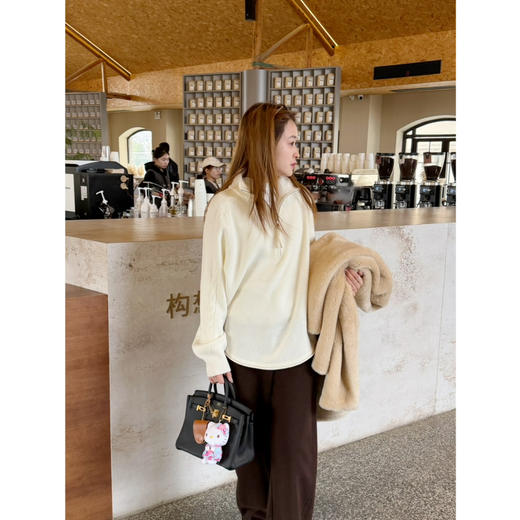 2601214    美丽奴 半拉链立领 套头 毛衣 商品图1