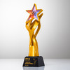 奖杯定制做授权牌经销年会优秀员工刻字金属铝板高端水晶立体奖牌 商品缩略图2