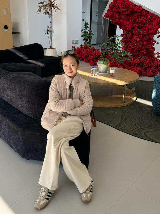 2601215    真丝羊毛 针织面料 羽绒服 商品图1