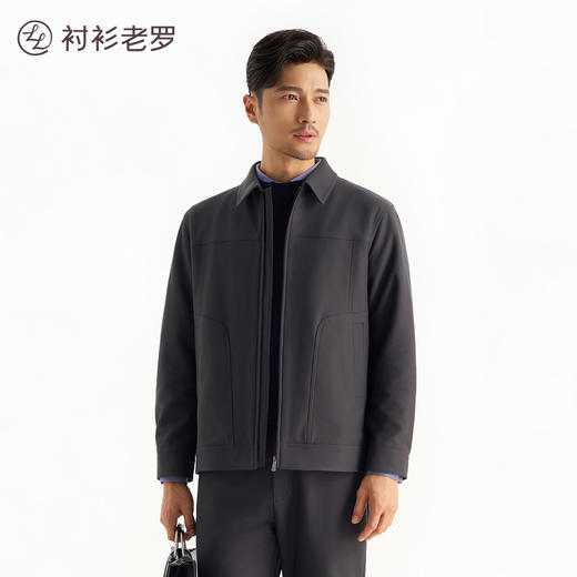 领航五号男士翻领夹克257B0J527NSorona混纺面料耐磨保暖[门店专款] 商品图1