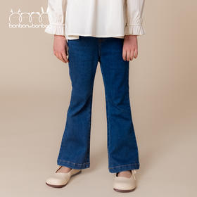 休闲牛仔喇叭裤