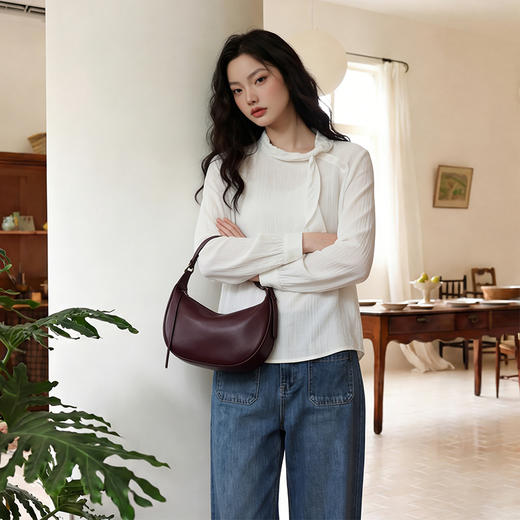 西遇法式条纹绑带长袖衬衫女2026年春季新款设计感薄款通勤上衣10160010 商品图3