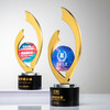 金属水晶奖杯彩印五角星高档优秀员工销售冠军年会颁奖牌 商品缩略图5