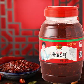 丹丹红油郫县豆瓣酱1.3kg  酱料 辣椒酱炒菜川菜调料调味品 四川特产 商品图0