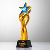 奖杯定制做授权牌经销年会优秀员工刻字金属铝板高端水晶立体奖牌 商品缩略图1