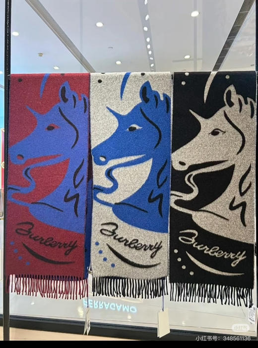 秋冬特惠💰260 巴宝莉围巾【马年福利】新款战马羊毛围巾特别飒的一款，男女同款 商品图2