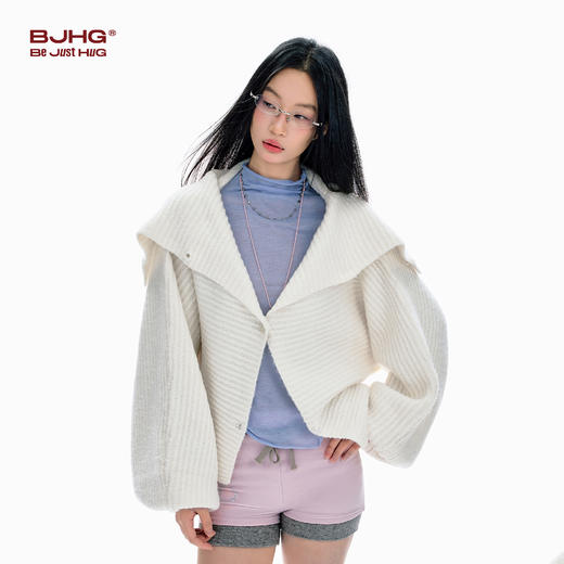 FTT Flythetruth 开衫毛衣女春季潮牌新款高级休闲短款针织衫上衣 商品图4