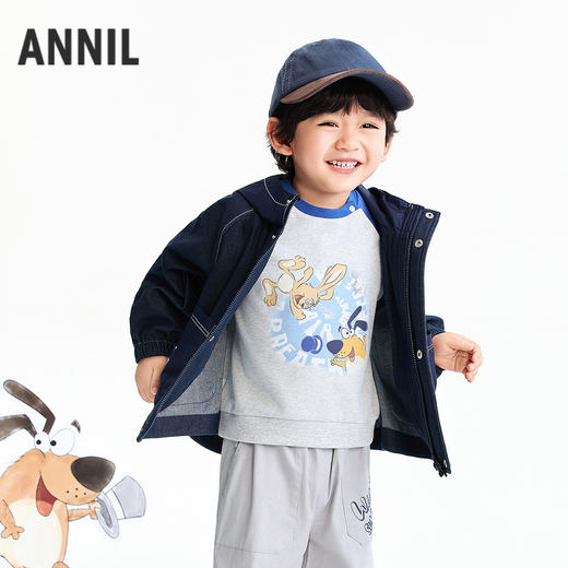 【实体店同款】男童夹克外套春季新款安奈儿童装XB615084 商品图2