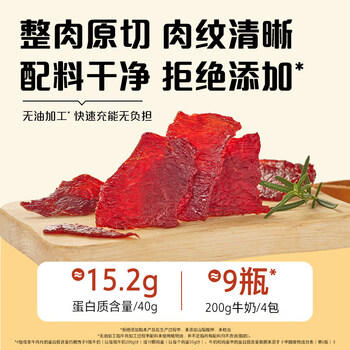 母亲 原切牛肉片 黑胡椒味40g 休闲零食 肉干肉脯 熟食小吃 牛肉干 商品图0