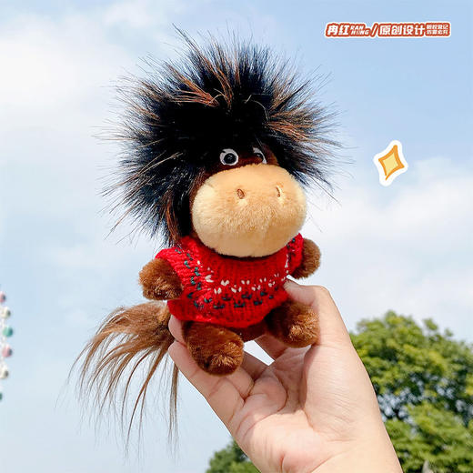 炸毛啦-爆炸头马毛绒匙扣-纪念日百货门店同款168593217 商品图1