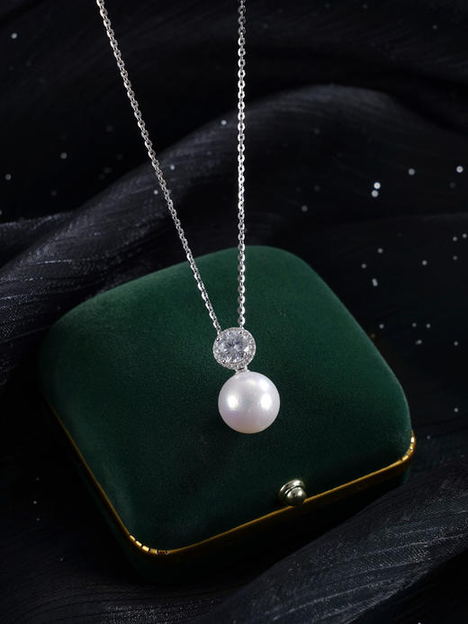 子佩集【如初珍爱】银S925珍珠惜王妃套链【P1903B】12mm珠双色圆形2601 商品图2