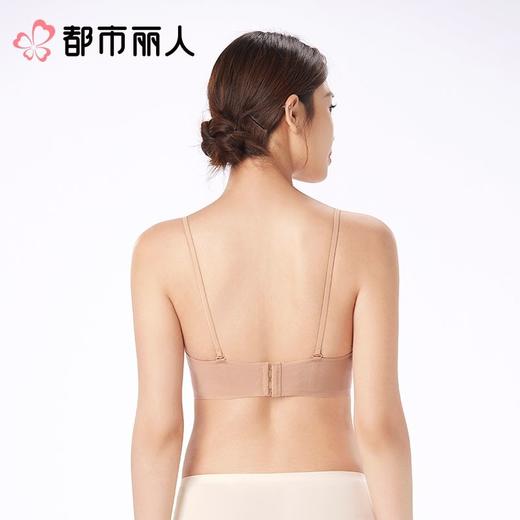 都市丽人内衣B杯中厚文胸网布内衣无痕内衣3/4杯内衣软尺码内衣三排四扣树脂胶圈LBC1B5 商品图4