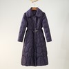 西子/紫瑶95白鹅绒紫色带腰带收腰长款羽绒服/YRHJ0471 商品缩略图0
