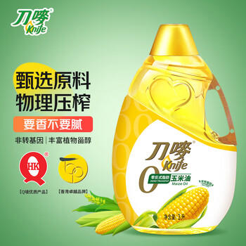 刀唛（Knife）零反式脂肪玉米油3L 非转基因压榨一级食用油 香港品牌 /粮油调味 /食用油 /玉米油 商品图3