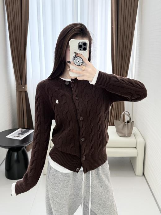 【只可换码 不退货】拉夫劳伦 羊绒小马绞花开衫 渠道货无领标！！！（EJ） 商品图12