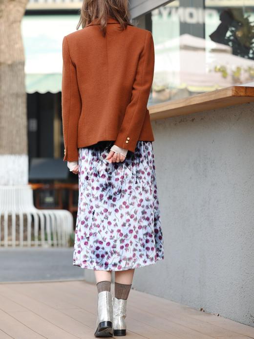 TYNVIE 双排扣羊毛西装外套 - 肉桂色 商品图12