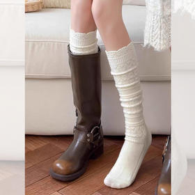 <曾小咸推荐> 重工镂空针织小腿袜 日常价79.99/2双！活动价39.99/2双！【预售款，预计3-15天发货】