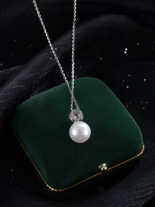 子佩集【璀璨加冕】银S925珍珠惜王妃吊坠【P2910】12mm珠双色皇冠（不含链）2601 商品图5