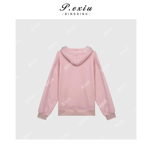 04-2潘依绣丁丁宠粉韩系休闲连帽卫衣Q3564 商品图1