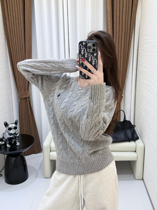 【只可换码 不退货】拉夫劳伦 小马五色圆领羊绒衫 渠道货无领标！！！（EJ） 商品图6