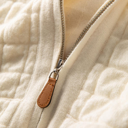 Baby小山羊绒~加厚山羊绒翻领拉链开衫外套BABY25152 商品图3