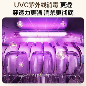 海尔（Haier）115L消毒柜家用嵌入式 大容量 双二星级 紫外线+光波巴氏消毒0臭氧 母婴消毒碗柜童锁保护12LCS 商品图1