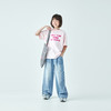 白色预售3.30发 棵初26年春季新款亲子中大女童字母印花短袖T恤纯棉轻薄宽松上衣 商品缩略图1