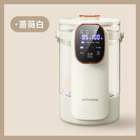 韩国现代/HYUNDAI 高硼硅玻璃可视烧水壶3.5升 A-3536  大容量电热水壶 家用恒温可视化