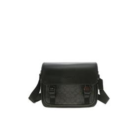 COACH 奥莱款男士PVC配皮单肩斜挎包CT716QBMI5