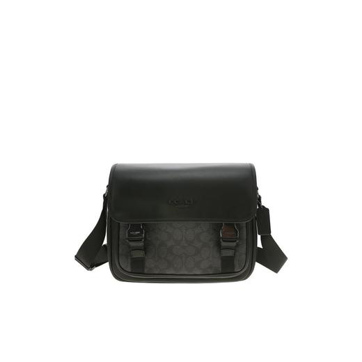COACH 奥莱款男士PVC配皮单肩斜挎包CT716QBMI5 商品图0
