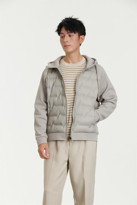 品牌原单连帽男女同款白鸭绒休闲羽绒服 商品图2