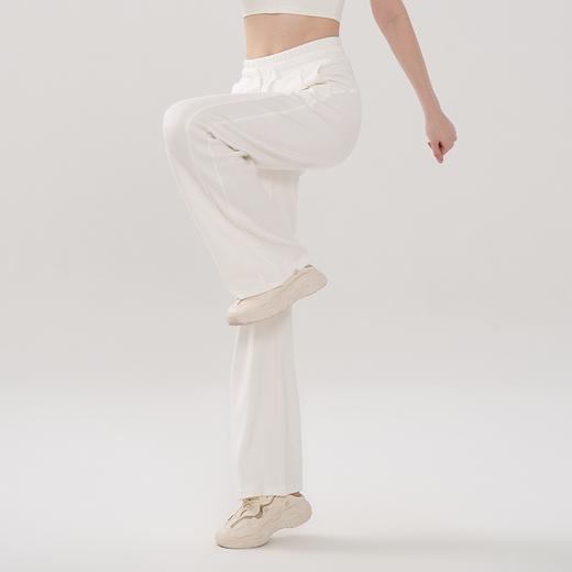 秋冬运动裤女软糯空气层束脚跑步裤锻炼宽松休闲阔腿纯色健身长裤BMMZ-197 商品图1