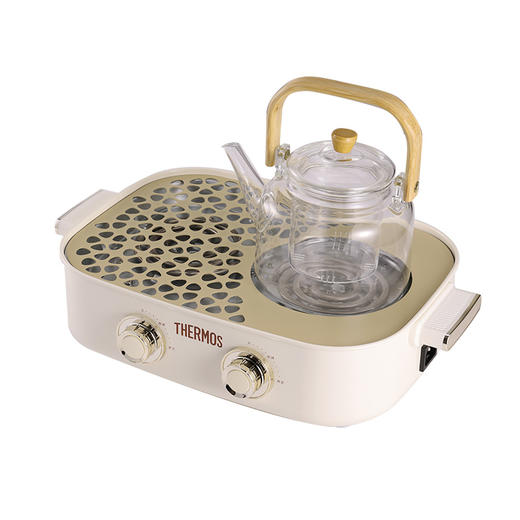 膳魔师多功能围炉煮茶器（多功能料理锅）香槟金1400W 商品图2