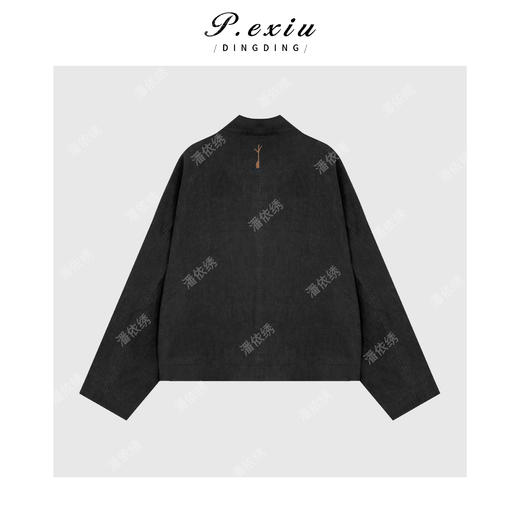 PanYiXiu/潘依绣【童话世界】100%亚麻重工刺绣V领短外套 W-63412 商品图2