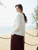 OLrain欧芮儿2026米白色T恤百搭宽松透气休闲上衣 商品缩略图4