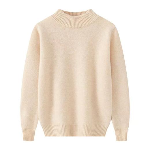 【暖阳儿童针织衫】半高领儿童男女款羊毛衫加厚毛衣中大童针织衫 商品图0