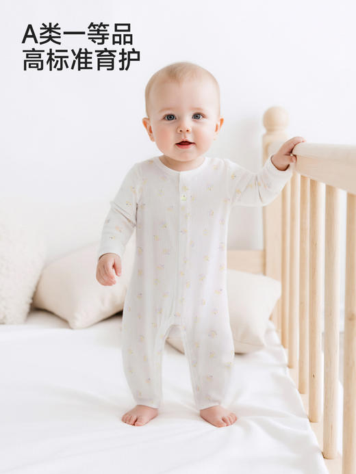 英氏婴儿连身睡衣莫代尔和蛤蚕丝爬服卡通宝宝睡衣YLHAJ1S009A YLAAJ1S008A 商品图4