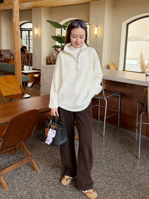 2601214    美丽奴 半拉链立领 套头 毛衣 商品图7