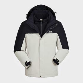 【春上新】  【5.8折】6楼吉普JEEP男式冲锋衣抓绒两件套吊牌价2399折后价1099