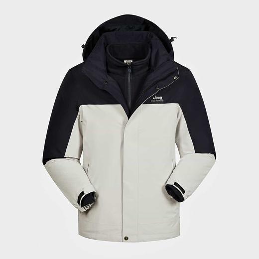 【春上新】  【5.8折】6楼吉普JEEP男式冲锋衣抓绒两件套吊牌价2399折后价1099 商品图0